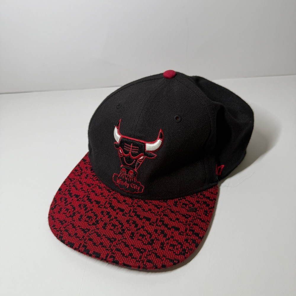 47 Brand Chicago Bulls Windy City Snapback Hat NBA Basketball Cap
